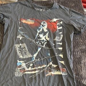 Death by zero Melbourne size extra large Graphic Gray T-Shirt